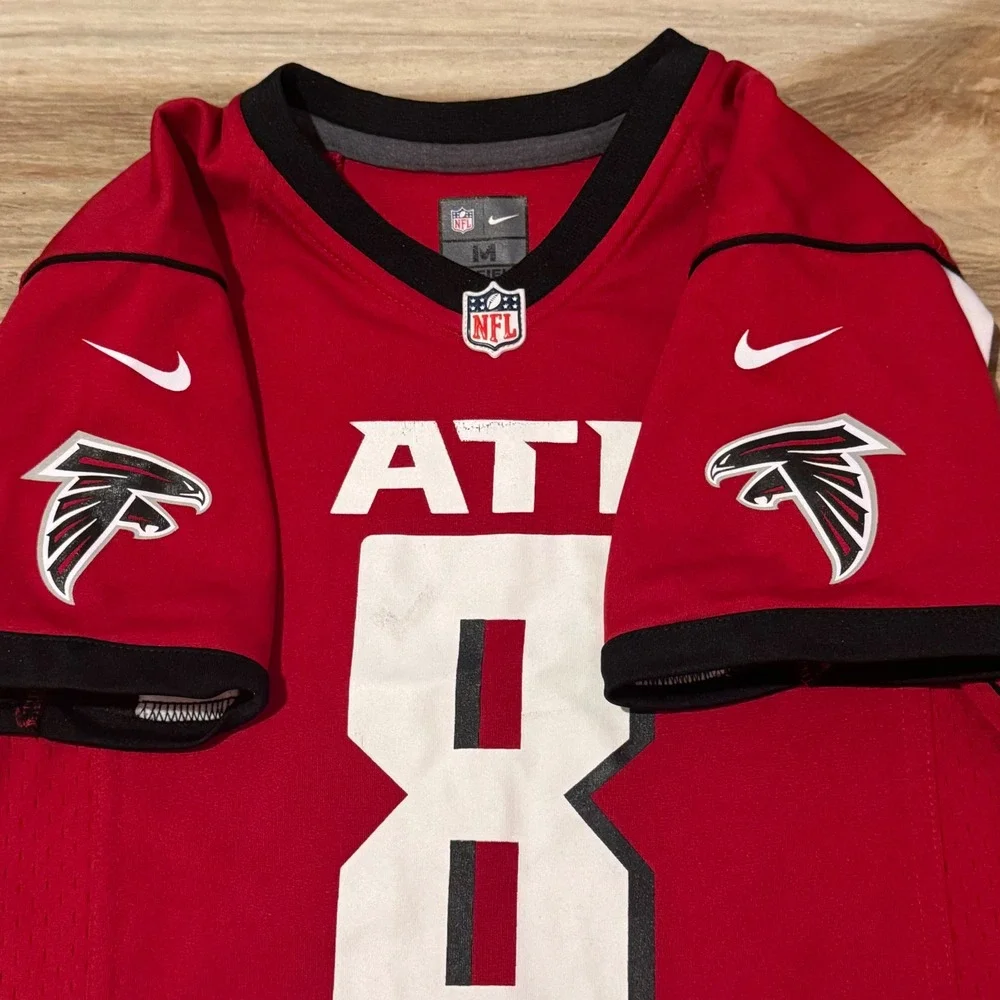 Nike Atlanta Falcons Kyle Pitts 8 NFL Jersey Red Kids Medium 5/6 Football